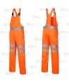 Peto en naranja alta visibilidad clase 2 con cintas reflectantes
