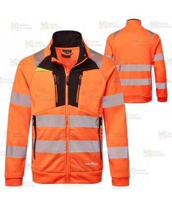 Sudadera gruesa con cremallera de alta visibilidad