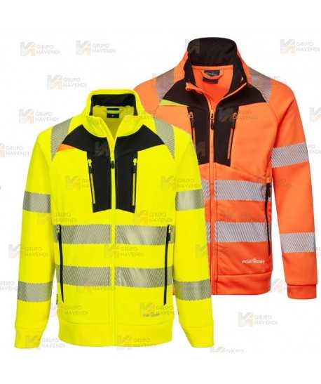 Sudadera gruesa con cremallera de alta visibilidad