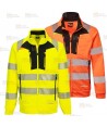 Sudadera gruesa con cremallera de alta visibilidad