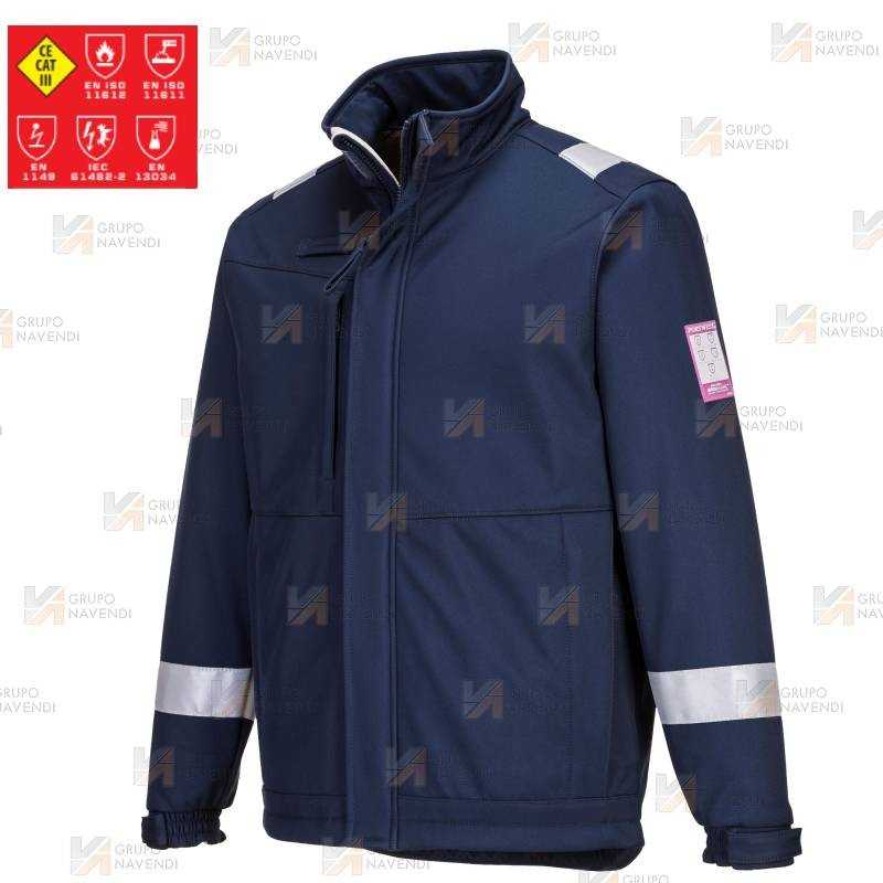 Softshell ignífugo multinorma de fibra modacrílica  (ARC 2)