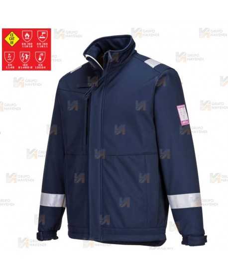 Softshell ignífugo multinorma de fibra modacrílica  (ARC 2)
