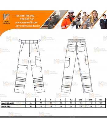 Pantalón ignífugo modacrílico multinorma  (ARC 2)