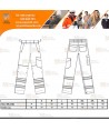Pantalón ignífugo modacrílico multinorma  (ARC 2)