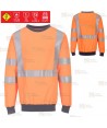 Sudadera ignífuga, antiestática, anti arco y alta visibilidad (ARC 2)