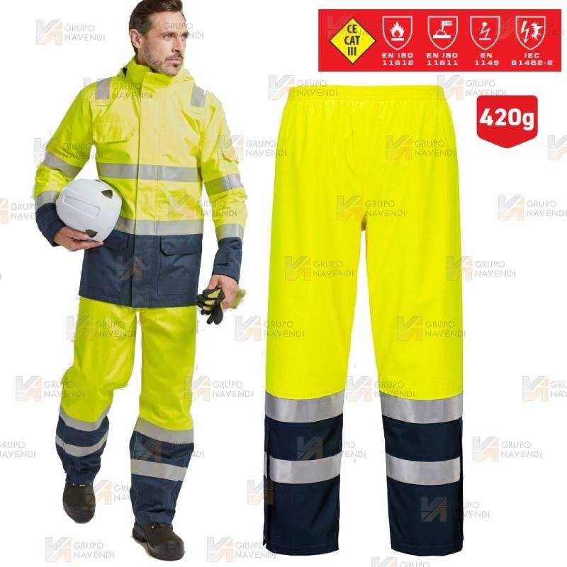 Pantalón ligero, impermeable, ignífugo y multinorma  (ARC 3)