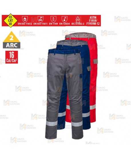 Pantalón bicolor ignífugo multinorma muy grueso 340 gr  (ARC 2)