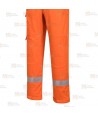 Buzo grueso, ignífugo, antiestático, elástico y anti arco color naranja con cintas reflectantes