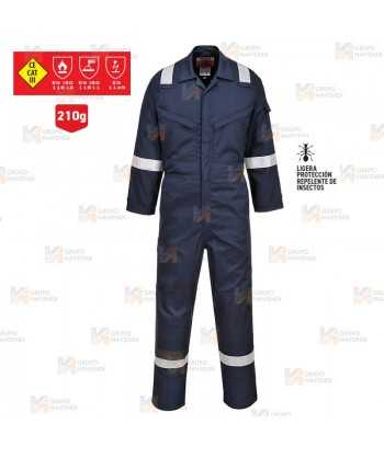 Buzo ligero, ignífugo, antiestático, con protección ante insectos