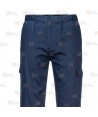 Pantalón ignífugo, antiestático y anti arco (ARC 2) color azul marino con cintas reflectantes