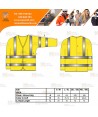 Chaqueta ligera, ignífuga, antiestática y de alta visibilidad clase 3