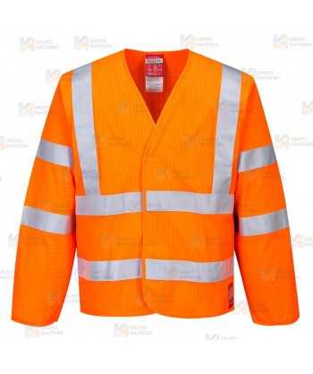 Chaqueta ligera, ignífuga, antiestática y de alta visibilidad clase 3