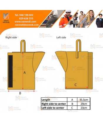 Polainas para soldadura de serraje marrón