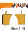 Polainas para soldadura de serraje marrón