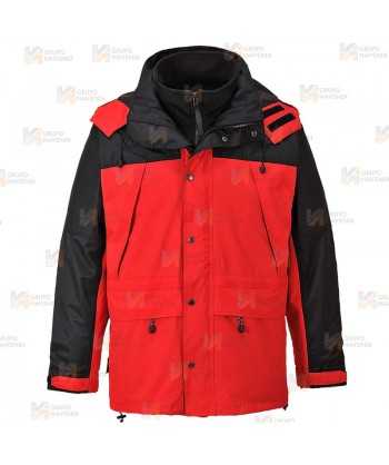 Parka con forro polar desmontable, impermeable y transpirable