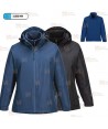 Parka impermeable con chaqueta polar desmontable para mujer