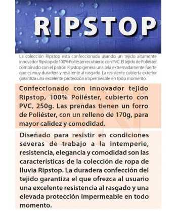 Parka impermeable con tejido RIPSTOP® y forro polar