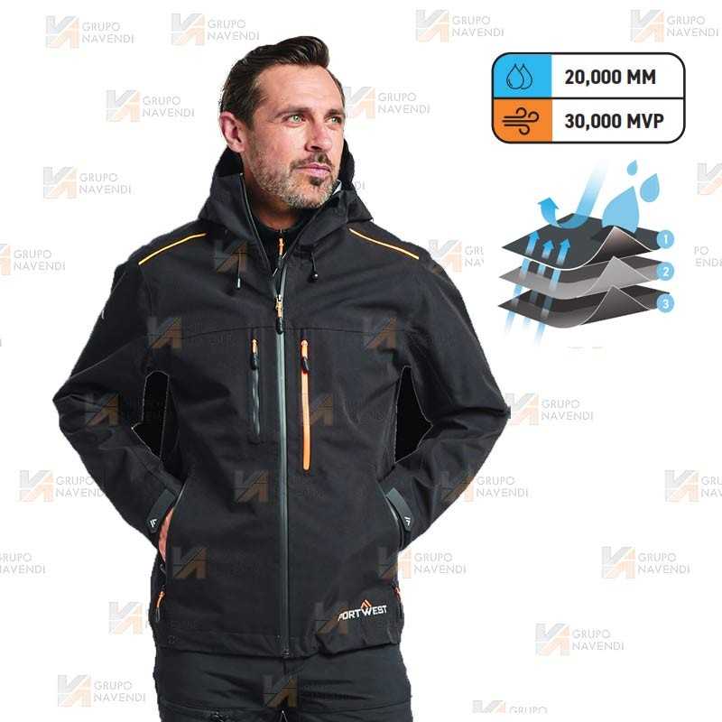 Softshell con membrana impermeable y transpirable