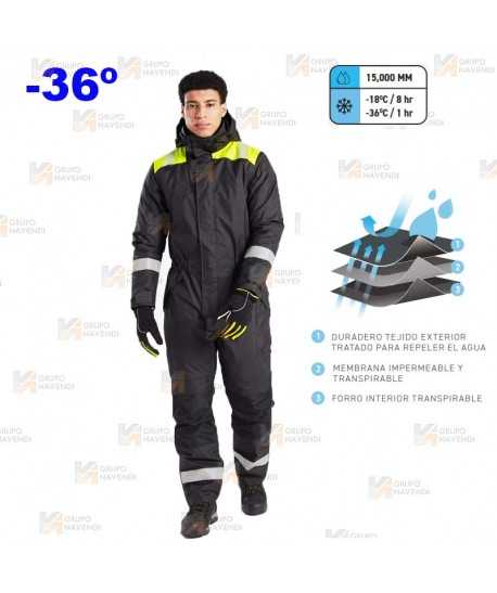 Buzo acolchado especial para entornos extremos de lluvia y humedad