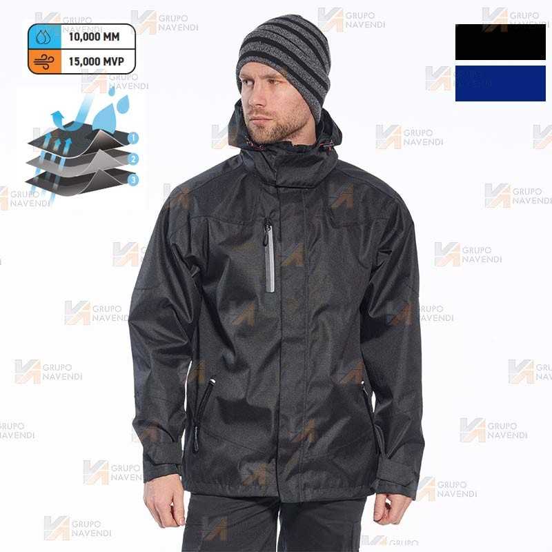 Parka ligera impermeable con malla interior especial lluvia y humedad