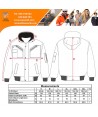 Cazadora de PU impermeable y desmontable 4 en 1