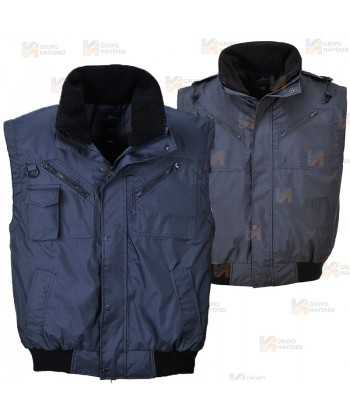 Cazadora de PU impermeable y desmontable 4 en 1