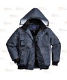 Cazadora de PU impermeable y desmontable 4 en 1