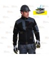 Cazadora softshell con membrana impermeable y transpirable