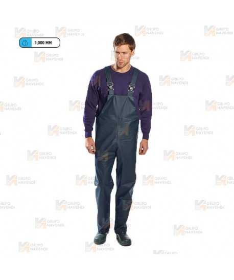 Peto de poliuretano para la lluvia y humedad color azul marino