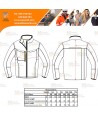 Softshell transpirable con tejido ecológico color negro