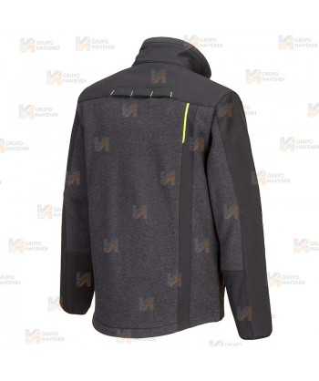 Softshell transpirable con tejido ecológico color negro