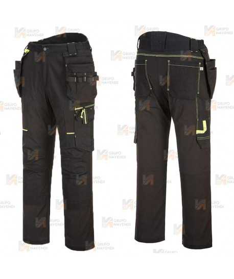 Pantalón con refuerzos y bolsillos desmontables con tejido ecológico