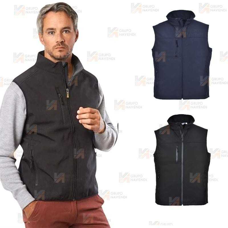 Chaleco softshell de 3 capas impermeable