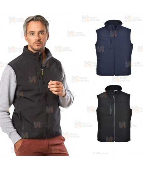Chaleco softshell de 3 capas impermeable