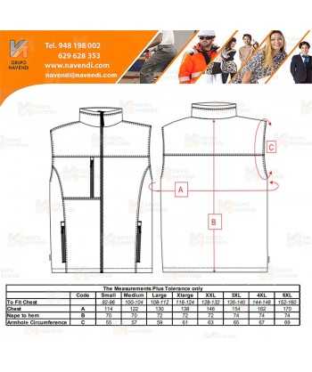 Chaleco softshell de 3 capas impermeable color negro