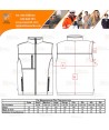 Chaleco softshell de 3 capas impermeable color negro