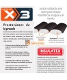 Chaqueta calefactada tipo plumas resistente al agua