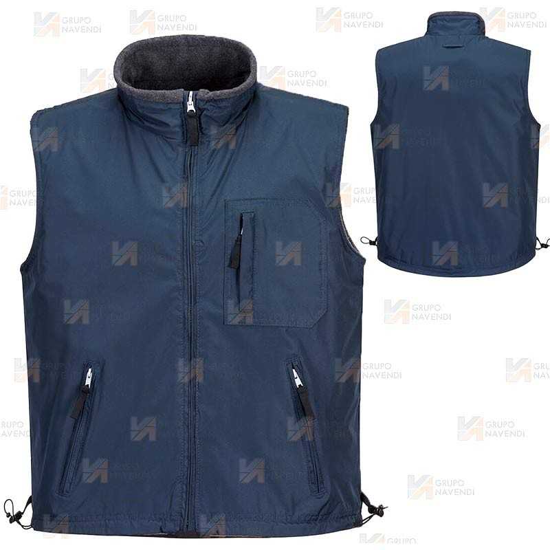 Chaleco reversible con forro polar interior