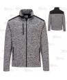 Chaqueta polar bicolor gruesa con refuerzos en hombros