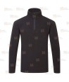 Jersey polar de trabajo con media cremallera y tejido ecológico color negro