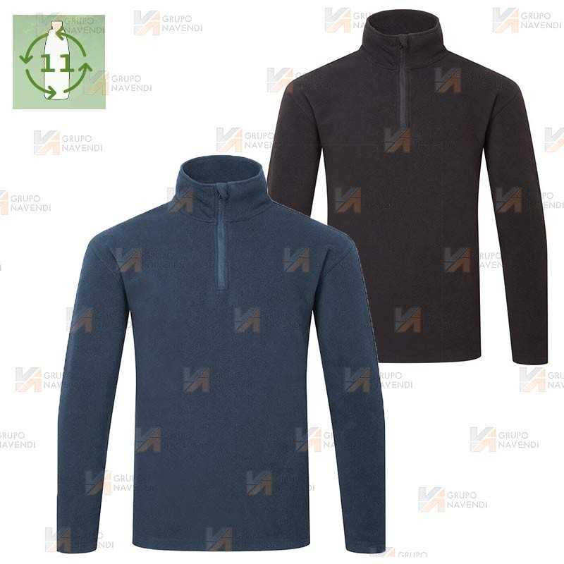 Jersey polar de trabajo con media cremallera y tejido ecológico