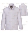 Chaqueta polar unisex de peso medio color blanco