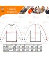 Camiseta térmica de manga larga color negro para Mujer