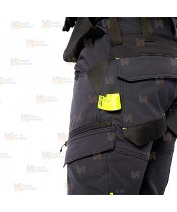 Pantalón de trabajo Strech de corte entallado con refuerzos y bolsillos desmontables