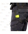 Pantalón de trabajo Strech de corte entallado con refuerzos y bolsillos desmontables