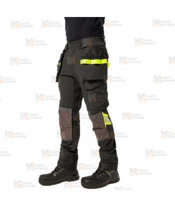 Pantalón de trabajo Strech de corte entallado con refuerzos y bolsillos desmontables
