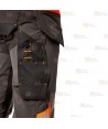 Pantalón de trabajo Strech de corte entallado con refuerzos y bolsillos desmontables