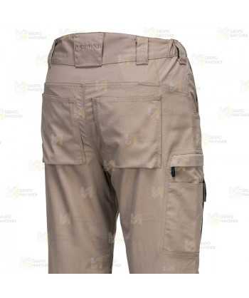Pantalón laboral con tejido RipStop elástico muy resistente color arena