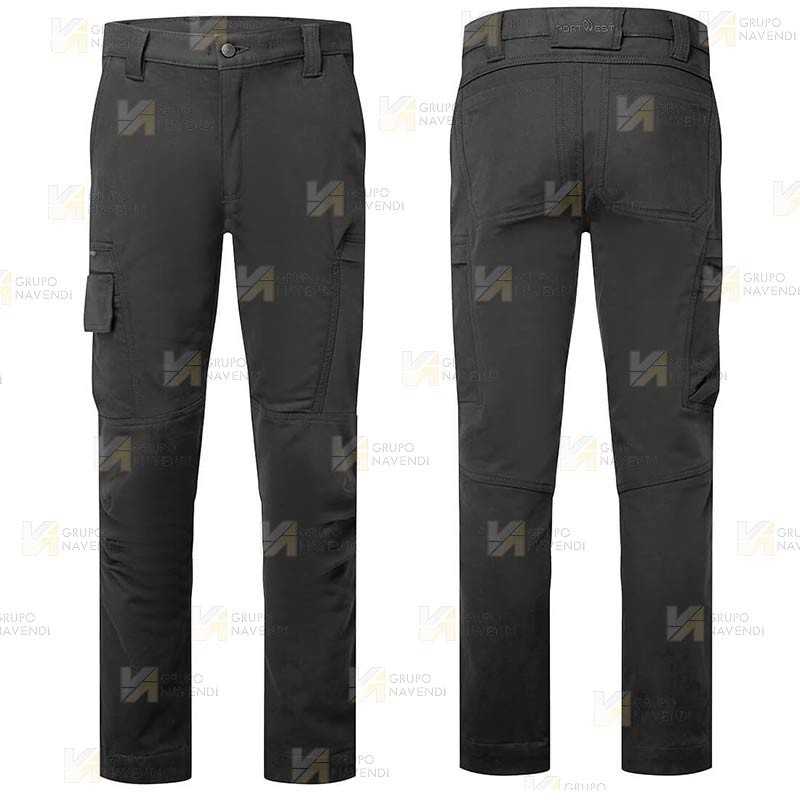 Pantalón laboral con tejido elástico suave y muy grueso
