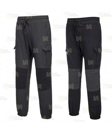 Pantalón laboral, elástico con diseño deportivo